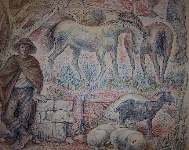 Escena campesina