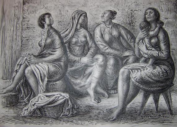 Mujeres y niño