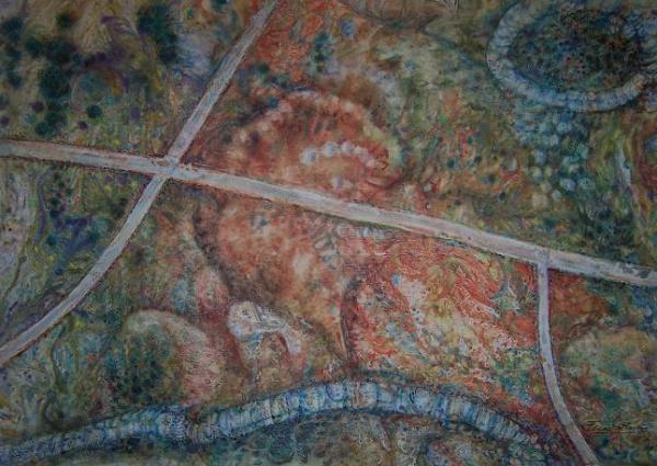 Paisaje con caminos