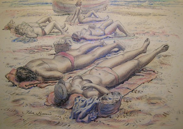 Escena de playa