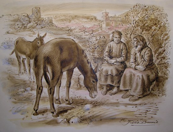 Escena de pueblo
