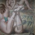 Desnudos y mariposa