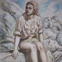 Mujer sedente
