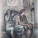 Dos mujeres sentadas