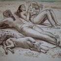 Escena de playa