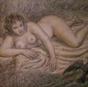 Desnudo con pájaro